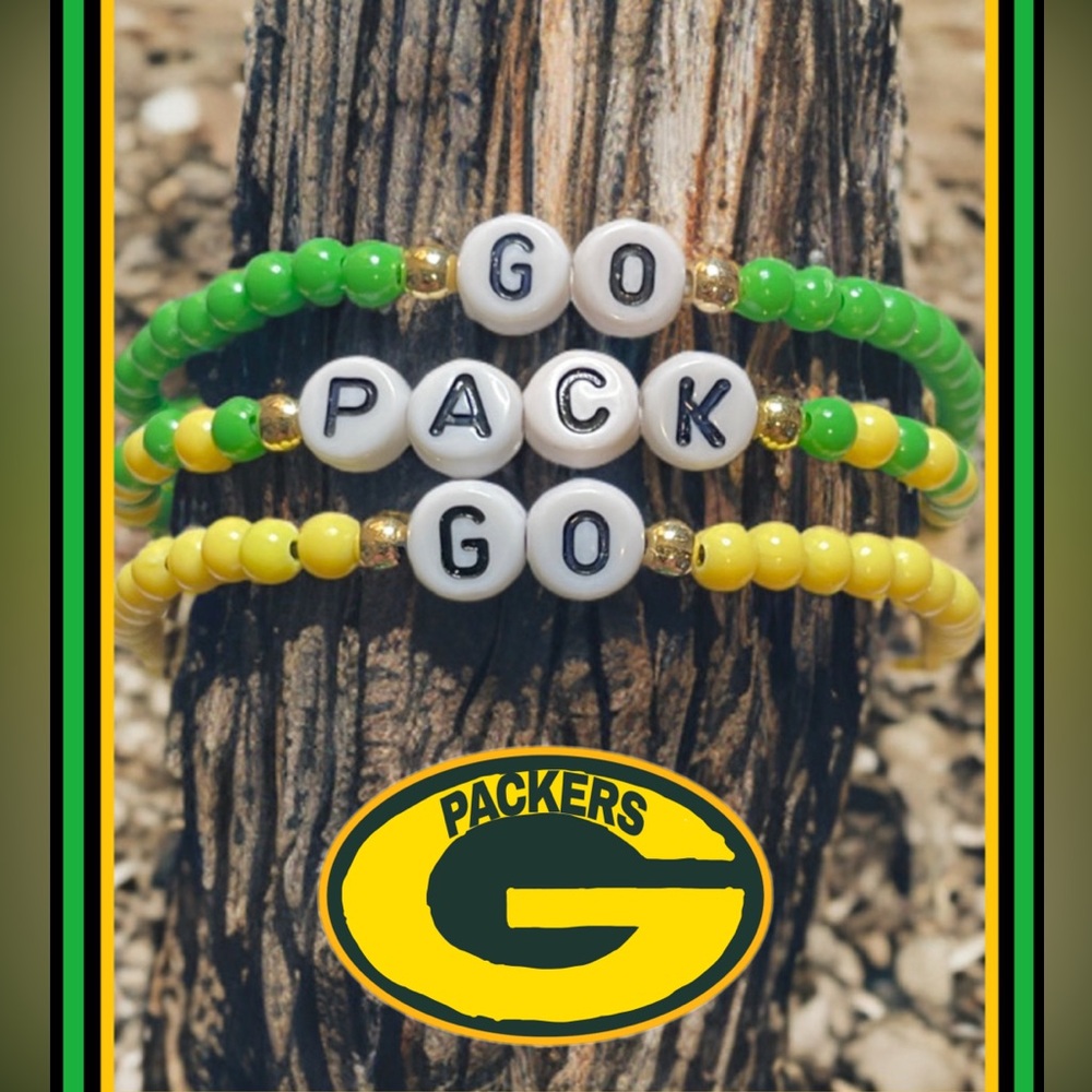 Women / Teen Go Pack Go - elastic bracelet set ( new homemade )